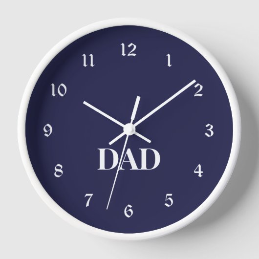 Horloge DAD, cadeau personnalisé, (Recto)