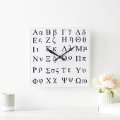 Horloge d'alphabet grec (Maison)
