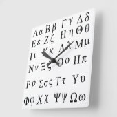 Horloge d'alphabet grec (Angle)
