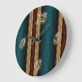 Horloge Damas foncé et Mur or (Angle)