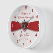 Horloge Damask 40e anniversaire Mariage Design (Angle)