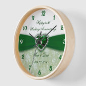 Horloge Damask 55e anniversaire du Mariage (Angle)