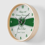 Horloge Damask 55e anniversaire du Mariage (Angle)