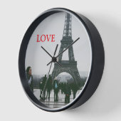 Horloge d'amour du coeur Eiffel (Angle)