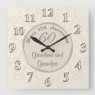 Horloge d'anniversaire personnalisable pour grands