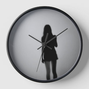 Horloge Dans la brume blanche