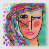 Horloge d'art Abstraite unique (Recto)