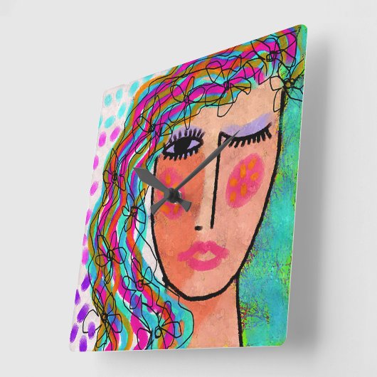 Horloge d'art Abstraite unique (Angle)