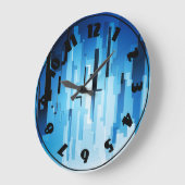 Horloge d'art Blue Tech (Angle)