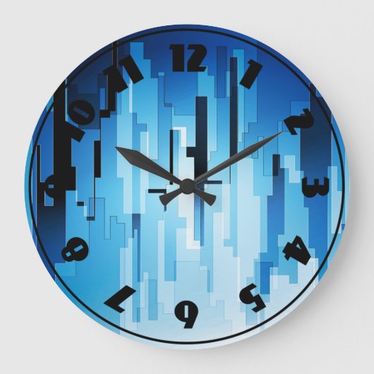 Horloge d'art Blue Tech (Recto)