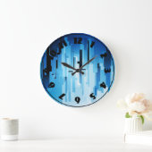 Horloge d'art Blue Tech (Maison)