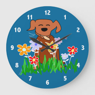 Horloge d'art de chien
