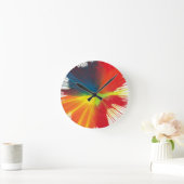 Horloge d'art de rotation (Maison)