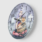 Horloge d'art gothique de l'Imaginaire Fox Fairyta (Angle)