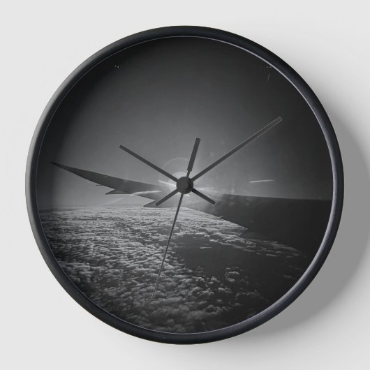 Horloge d'avion en N&B (Recto)