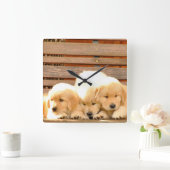 Horloge de 3 chiots (Maison)