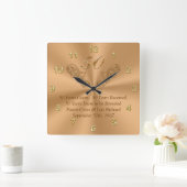 Horloge de 50 ans avec votre texte ou supprimer (Maison)