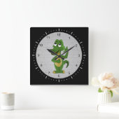 Horloge de bande dessinée d'alligator ou de (Maison)