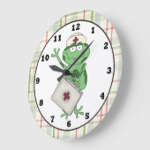 Horloge de bande dessinée de grenouille (Angle)