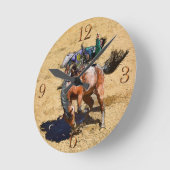 Horloge de bareback Bronco et Rodeo Cowboy (Angle)