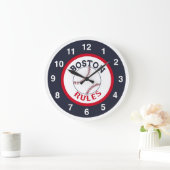 Horloge De Baseball Des Règles De Boston (Maison)