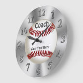 Horloge de baseball personnalisée pour entraîneurs (Angle)