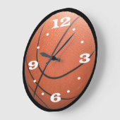 Horloge de basket-ball orange (Angle)