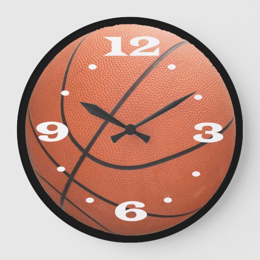 Horloge de basket-ball orange (Recto)