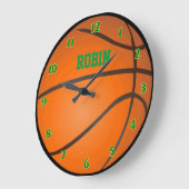 Horloge de basket personnalisée (Angle)