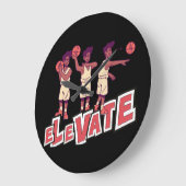 Horloge De Basketball Élevée (Angle)