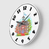 Horloge de bâtiment scolaire (Angle)