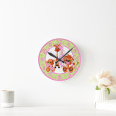 Horloge de bébé de la Jungle rose (Maison)