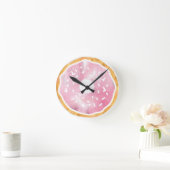 Horloge de beigne rose pâle (Maison)