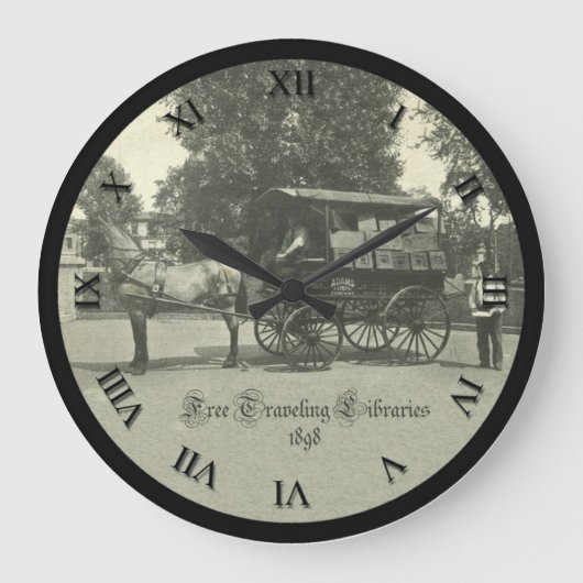 Horloge de bibliothèque vintage (Recto)