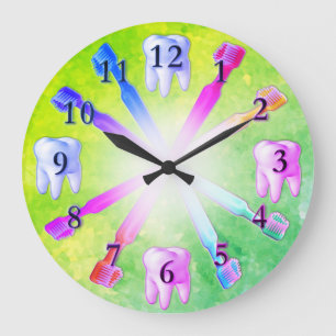 Horloge de brosse à dents colorée pour enfants