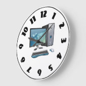 Horloge de bureau d'ordinateur (Angle)