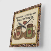 Horloge de café de dessin (Angle)