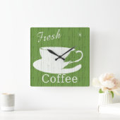 Horloge de café rustique Tintable (Maison)