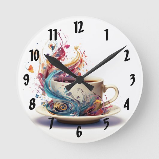 Horloge de café Whimsical (Recto)