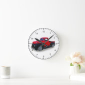 horloge de camion rouge/noir (Maison)