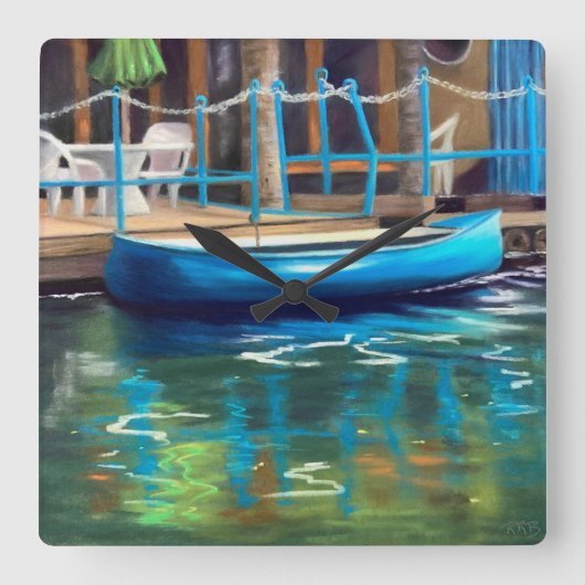 Horloge de canot bleu (Recto)