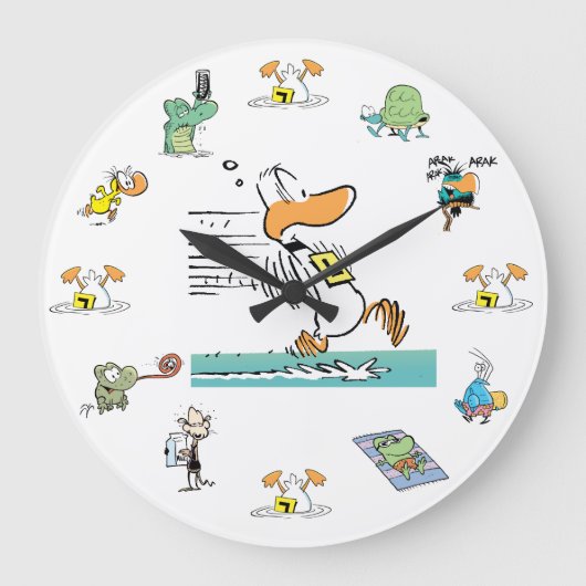 Horloge de caractère de marais de canard de (Recto)