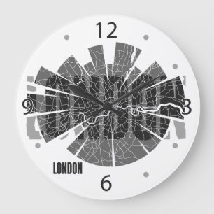 Horloge de carte de Londres