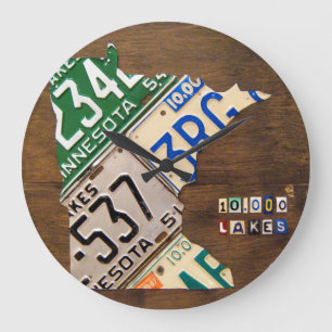 Horloge de carte de plaque minéralogique du