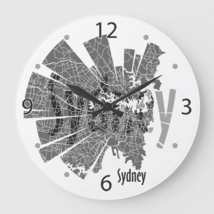 Horloge de carte de Sydney
