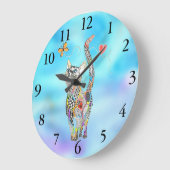 Horloge de chat mignonne et adorable (Angle)