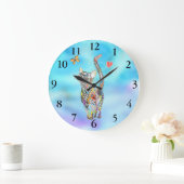 Horloge de chat mignonne et adorable (Maison)
