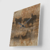 Horloge de Chevaux Textes de Pierre Faux (Angle)