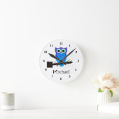 Horloge de chouette bleue (Maison)