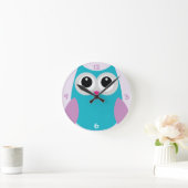 Horloge de Chouette Turquoise (Maison)